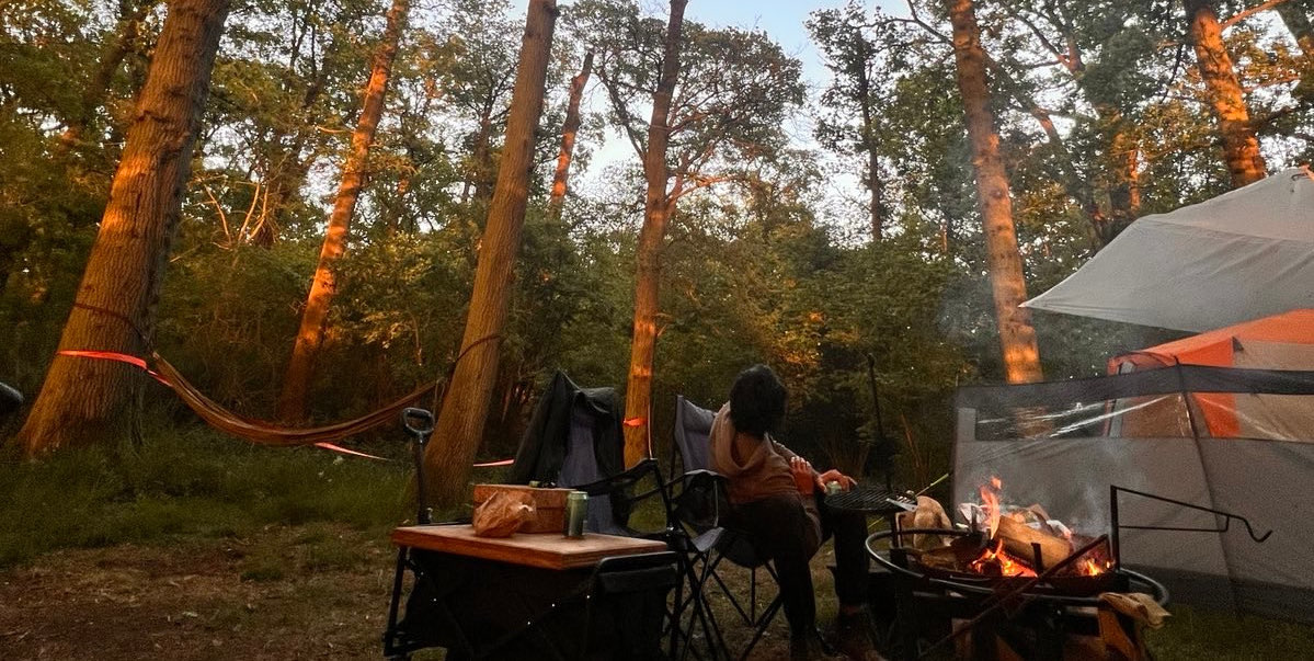 Camping in one of our glades