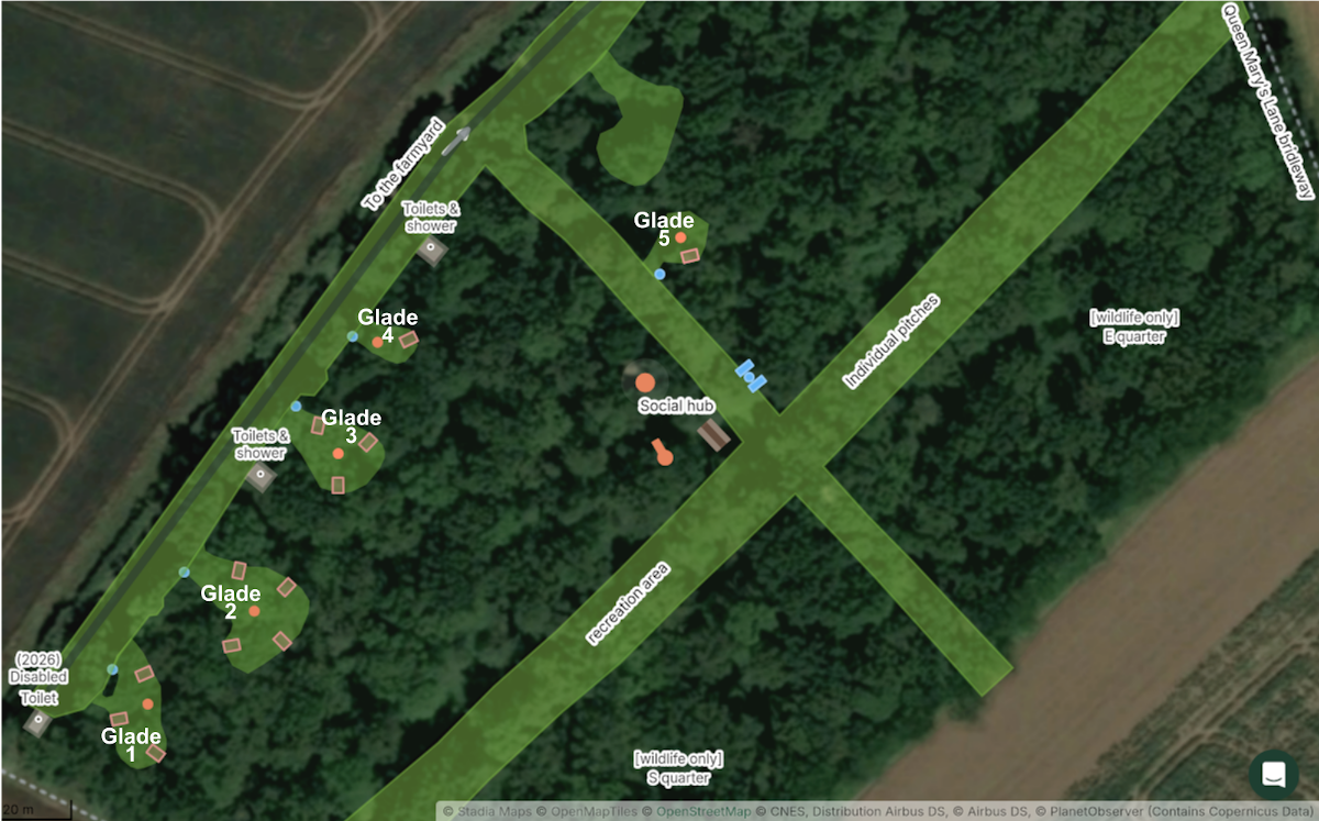Campsite layout
